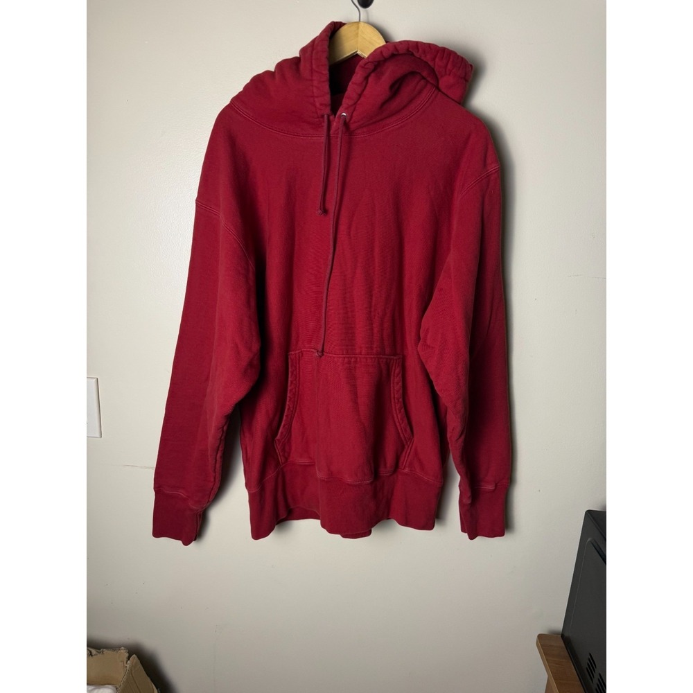Vintage Blank Pullover Hoodie Mens 2XL Red‎ Sweatshirt Canada Made